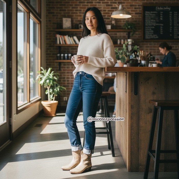 Frye Billy Pull On Taupe Leather Cowboy Short Boot - Picture 4 of 16